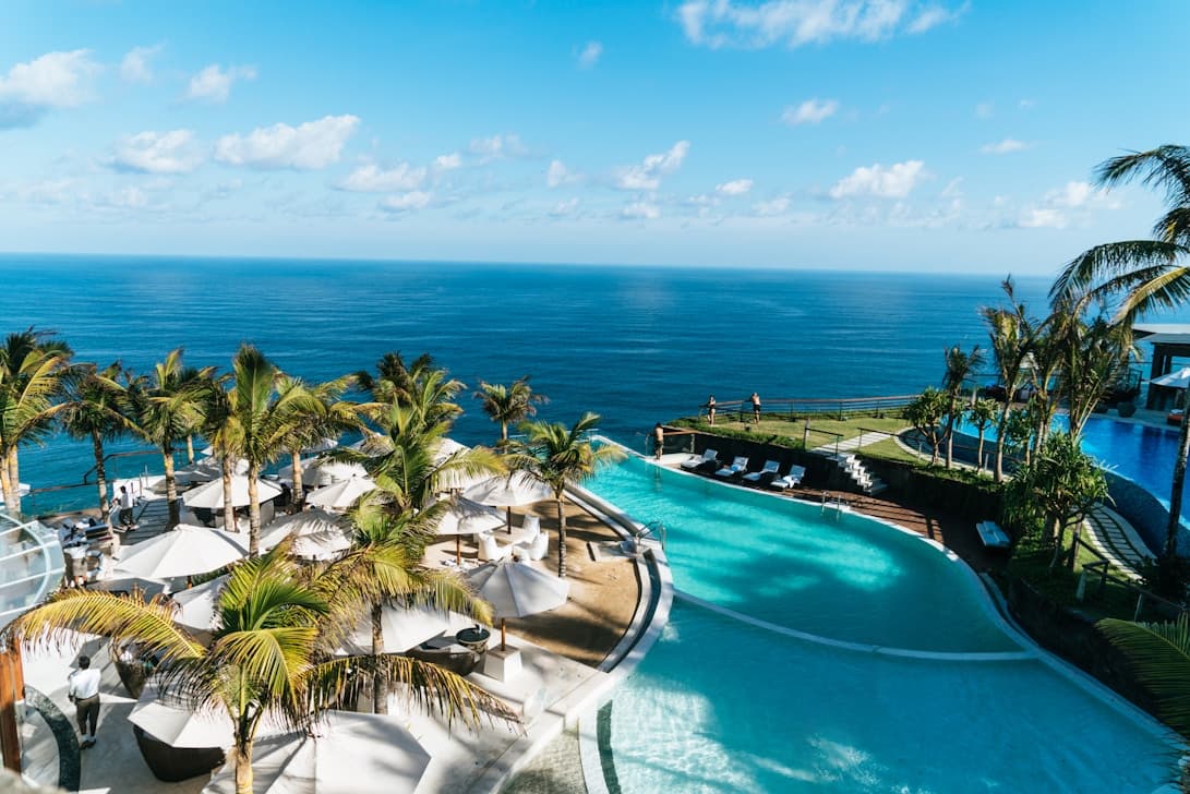 Luxury resort with ocean view